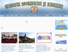 Tablet Screenshot of episcopiaseverinului.ro